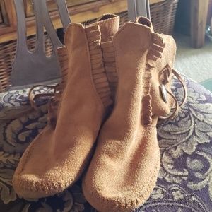 Minnetonka moccasins.
